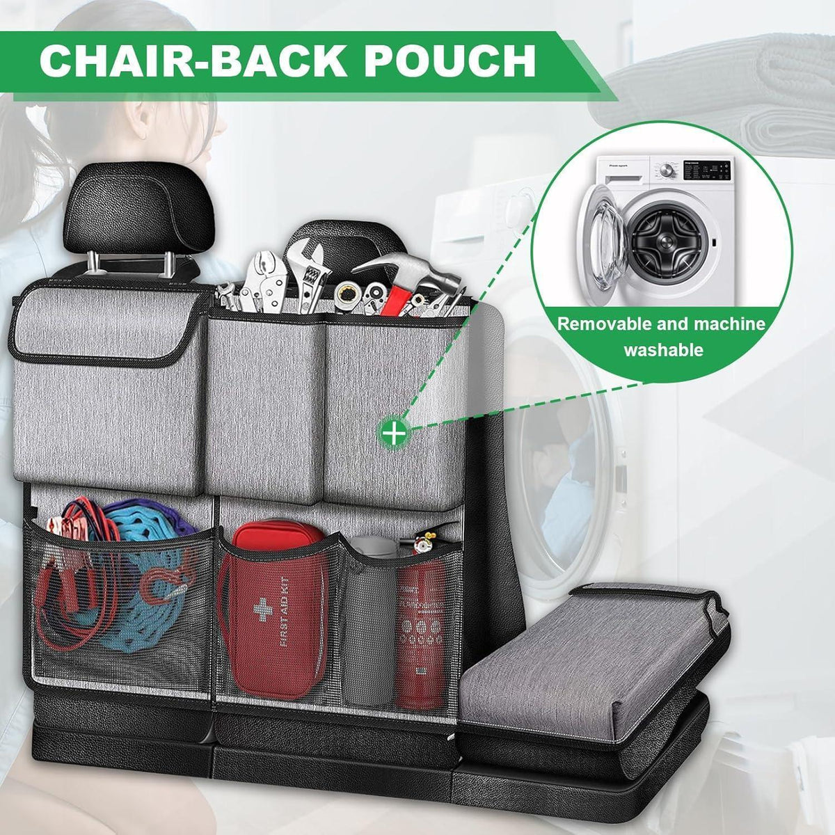 Kofferraum Organizer Auto – Rücksitz Tasche, Wasserdicht & Faltbar