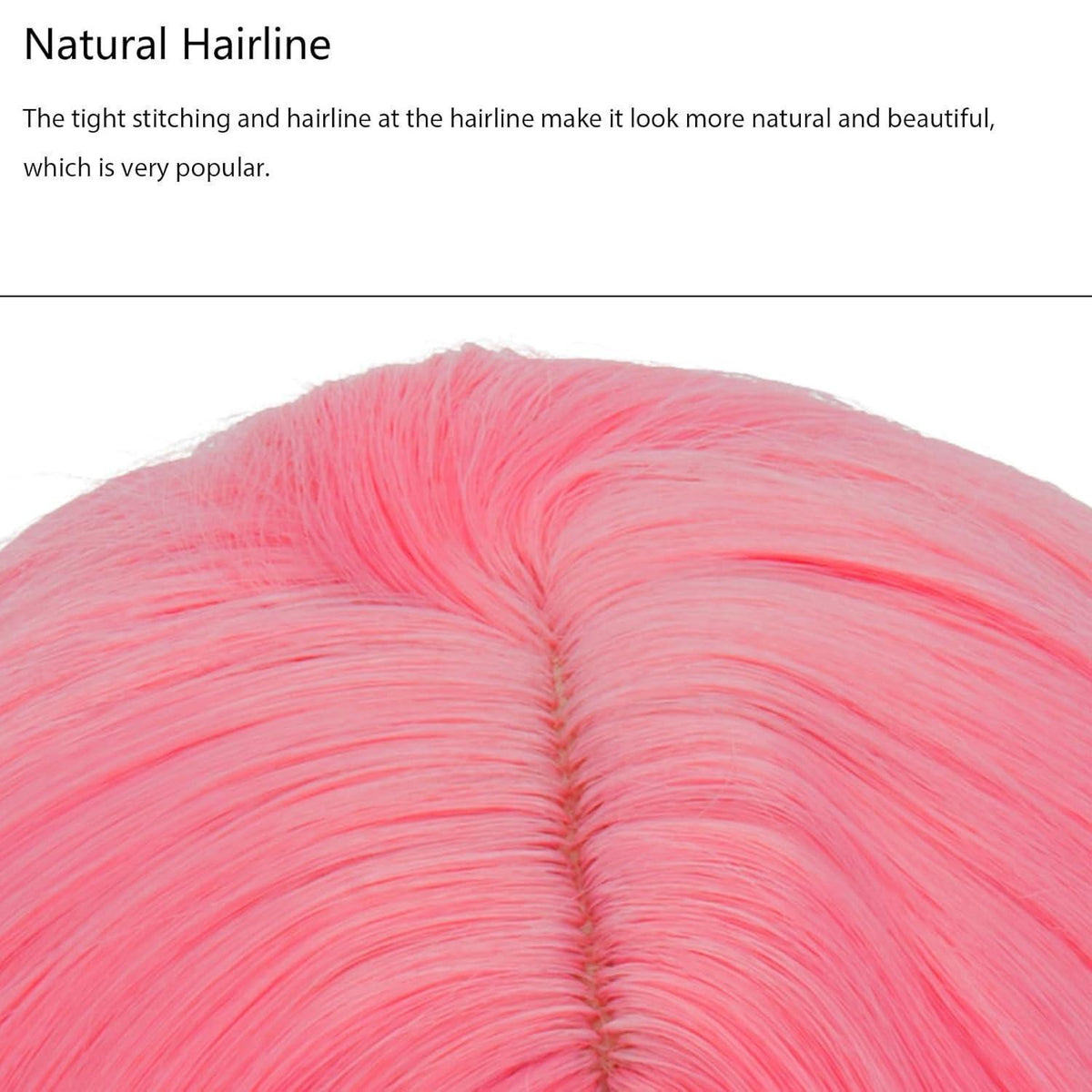 Rosa Bob Perücke mit Pony – 13 Zoll Synthetik