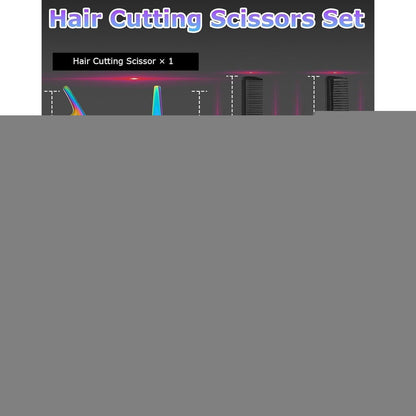 13-teiliges Friseurschere Set Edelstahl – Profi Haarschneideschere & Ausdünnschere