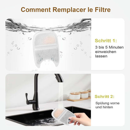 Ersatzfilter für 4L Katzenbrunnen (YPD-C004) – 14 Filter + 14 Schaumstoff