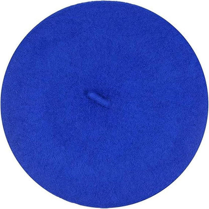 Baskenmütze Damen Wolle – Klassisch Blau, Einheitsgröße