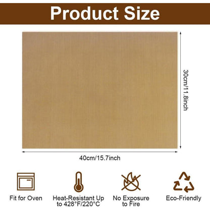 5x Dauerbackfolie 30x40 cm – Wiederverwendbar & Antihaft