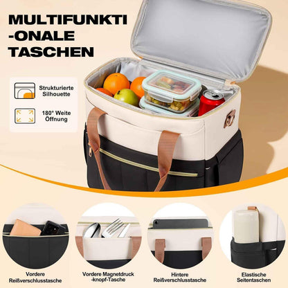 Kühltasche Lunch Bag Damen Herren – Groß, Auslaufsicher & Vielseitig
