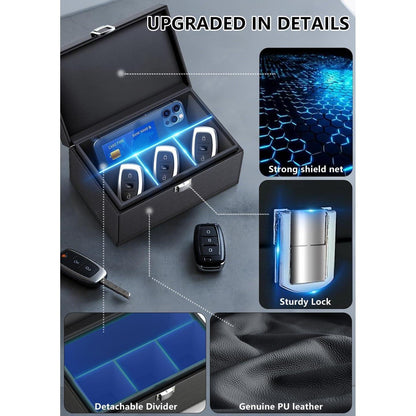 Faraday Box für Autoschlüssel – Signalblocker & Bonus Tasche