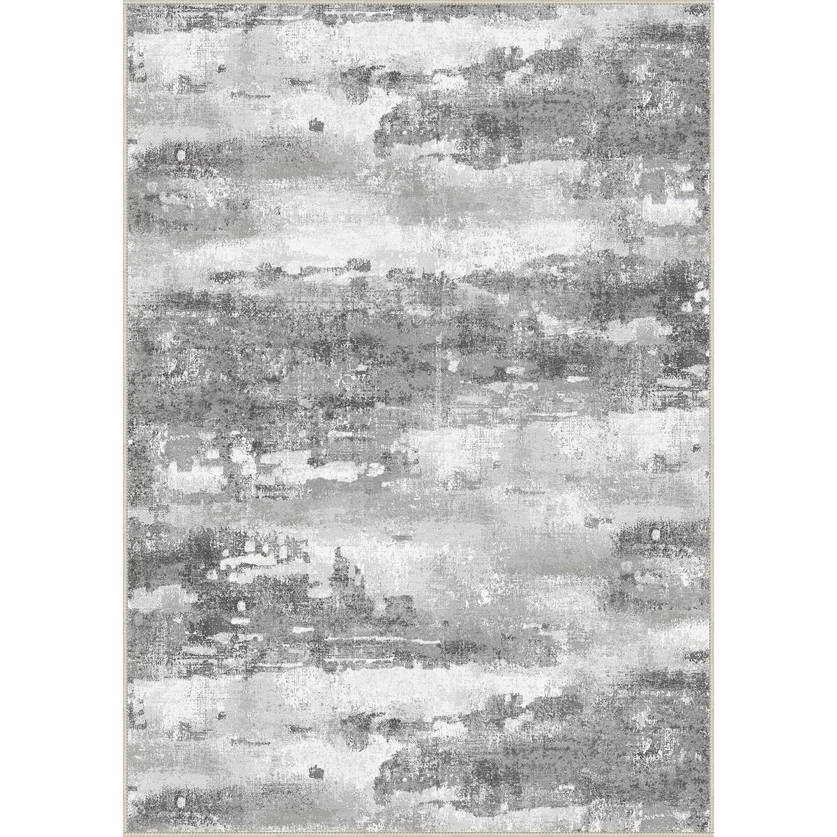Moderner Waschbarer Teppich Grau 160x230 cm – Rechteckig & Rutschfest