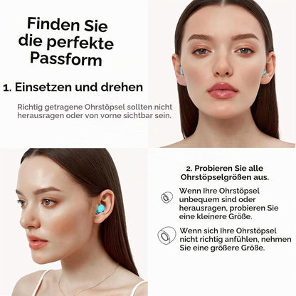 Schlaf-Ohrstöpsel 45dB – Wiederverwendbar & Geräuschreduzierend