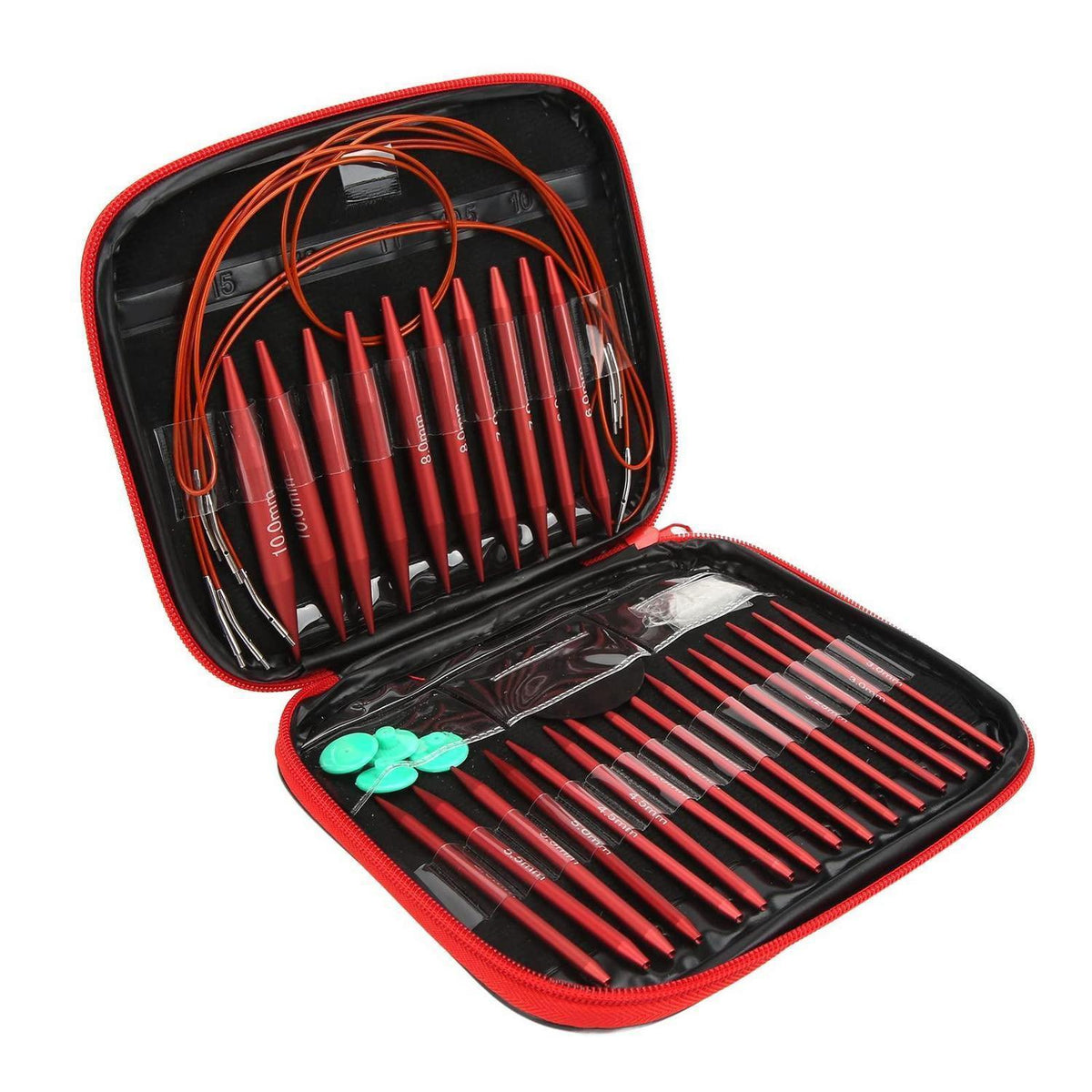 Austauschbares Stricknadel-Set | 26-teilig mit Tasche