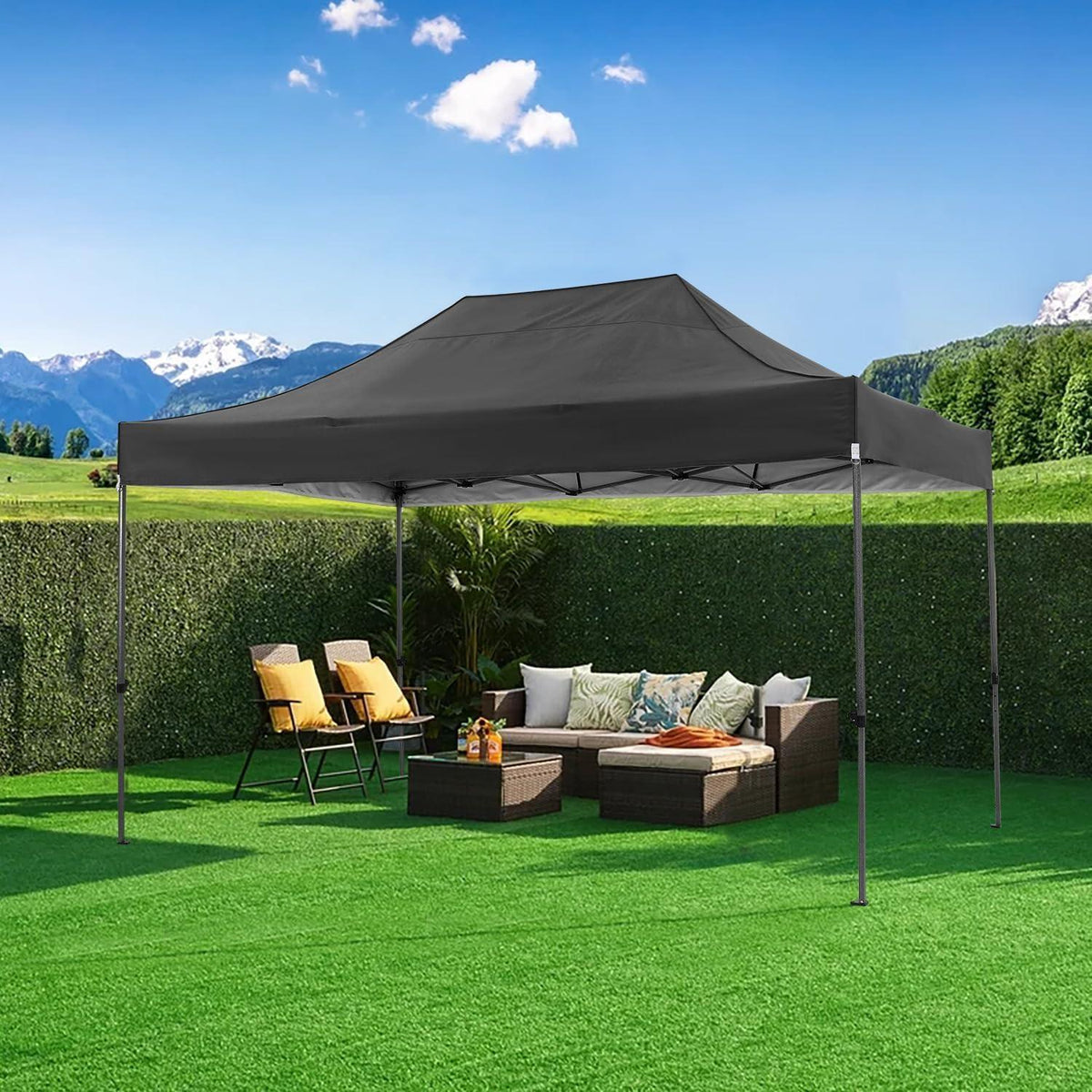 Faltpavillon 3x4,5m | Wasserdicht, Stabil & Mit Seitenteilen