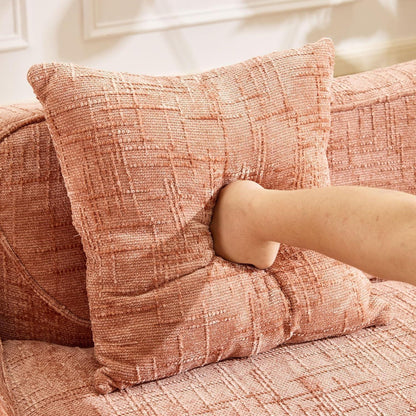 Rosa 2-Sitzer Sofa mit Kissen – Bequem & Werkzeugfrei