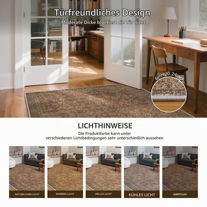 Vintage Teppich Wohnzimmer 160x230 cm Rotbraun
