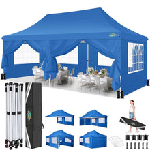 Faltpavillon 3x6m wasserdicht mit Seitenteilen – Partyzelt für Garten