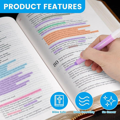 16er Set Bibel Textmarker | Gel Highlighters zum Markieren & Schreiben