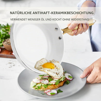Induktions Kochgeschirr Set mit Antihaftbeschichtung & Kochutensilien