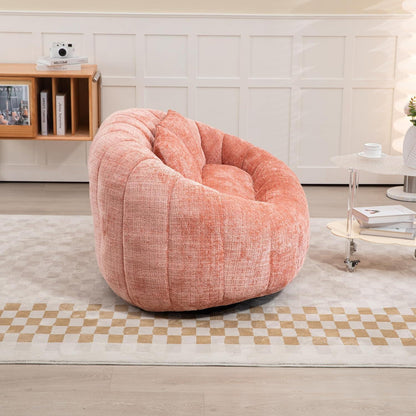 Zweisitzer Boneless Couch mit Memory Schaum – Rosa Chenille