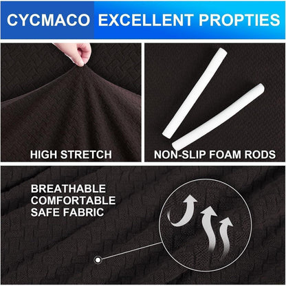 Elastischer Sofabezug 3-Sitzer | Rutschfest & Waschbar