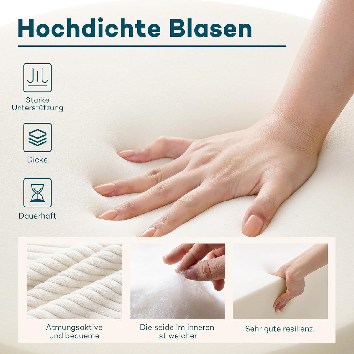 Faltbares Schlafsofa 3-in-1 – Schlafsessel & Sitzsack Beige