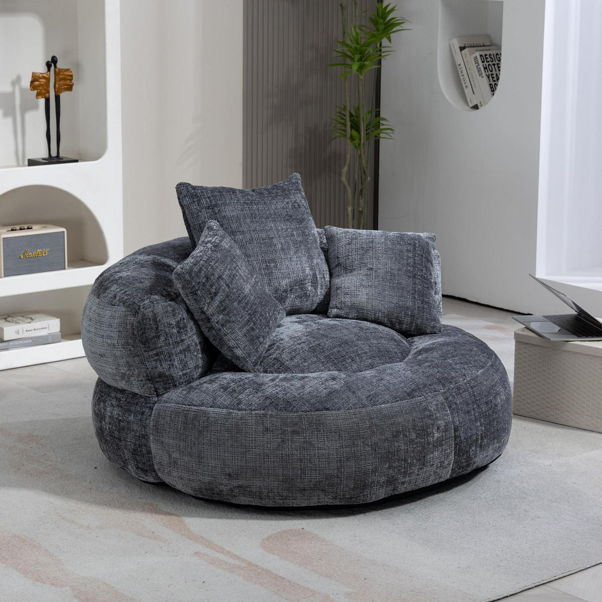 Boneless Lounger Sitzsack Sofa | Grau, Hoher Komfort & Vielseitig