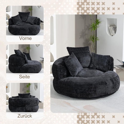 Lazy Sitzsack Sofa mit 3 Kissen – Bequemer Lounger