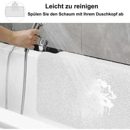 Rutschmatte Badewanne 150x160cm – Antirutsch Duschmatte mit Ablaufloch