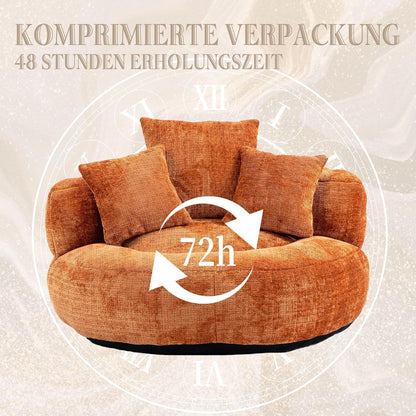 Lazy Sitzsack Sofa mit 3 Kissen – Komfort Lounger