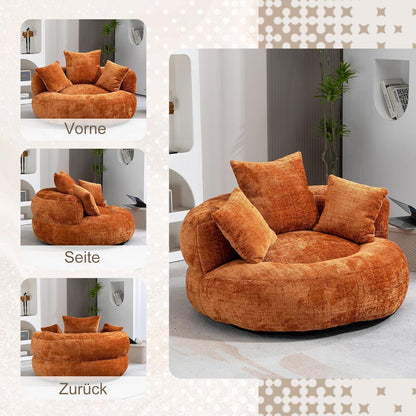 Lazy Sitzsack Sofa mit 3 Kissen – Komfort Lounger