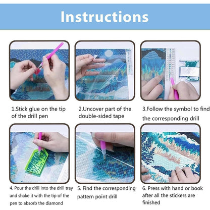 5D Diamant Painting Set Erwachsene – 30x40cm Bastelbild