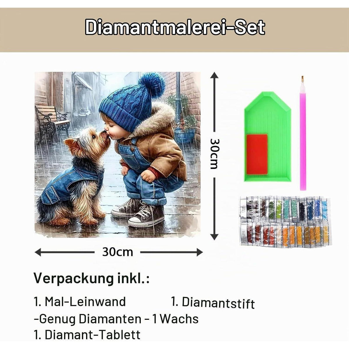 5D Diamant Painting Set Erwachsene – 30x30cm – Gou-Xiaohai