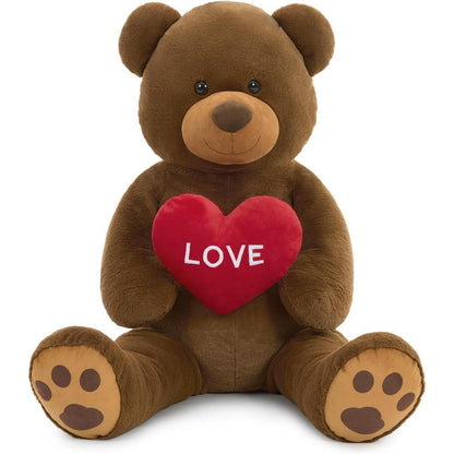 Riesiger 130cm Teddybär mit Herz – Kuscheltier & Valentinstagsgeschenk