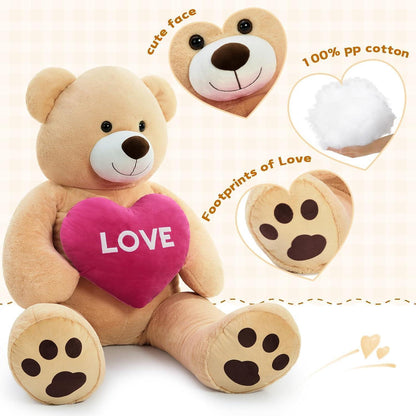 Riesiger Kuschelteddybär 183cm mit Herz – I Love You