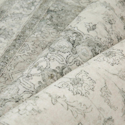 Vintage Grün Teppich 200x300cm Waschbar Rechteckig
