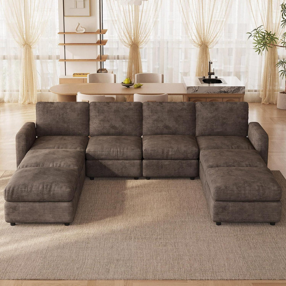 Modulares Cloud Sofa – 8-Sitzer, Weich & Bequem