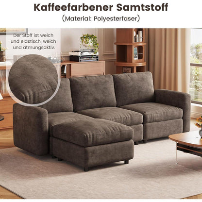 Modulares Cloud Sofa – 8-Sitzer, Weich & Bequem