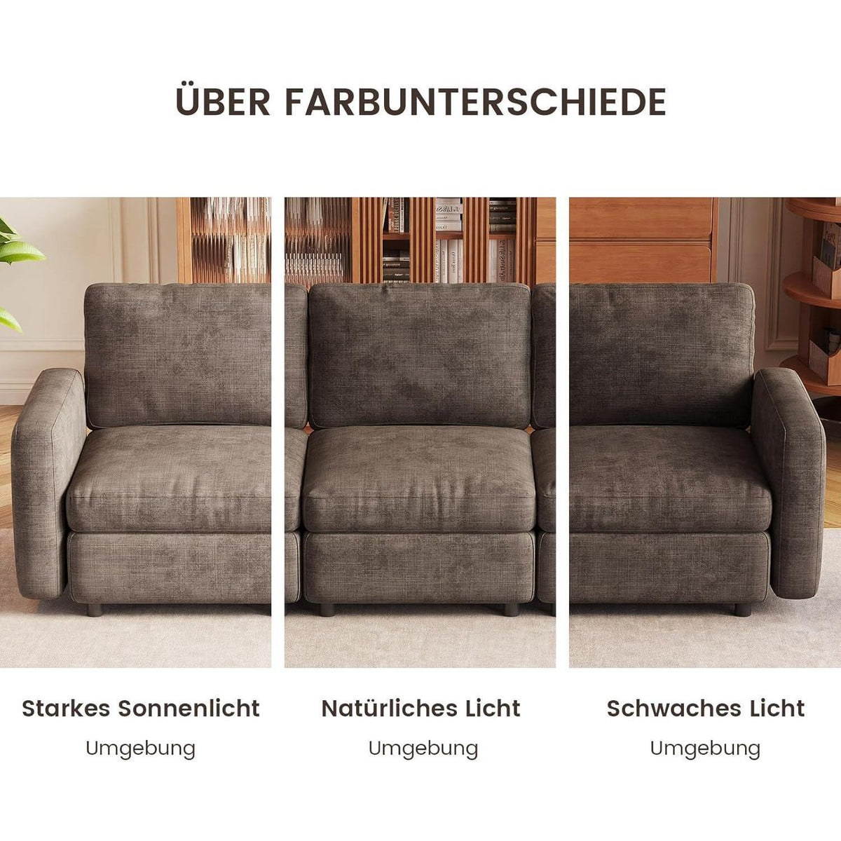 Modulares Cloud Sofa – Weiches Wohnzimmer Sofa für 4 Personen