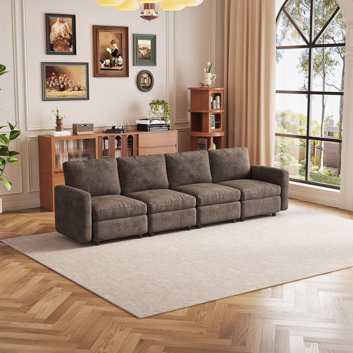 Modulares Cloud Sofa – Weiches Wohnzimmer Sofa für 4 Personen