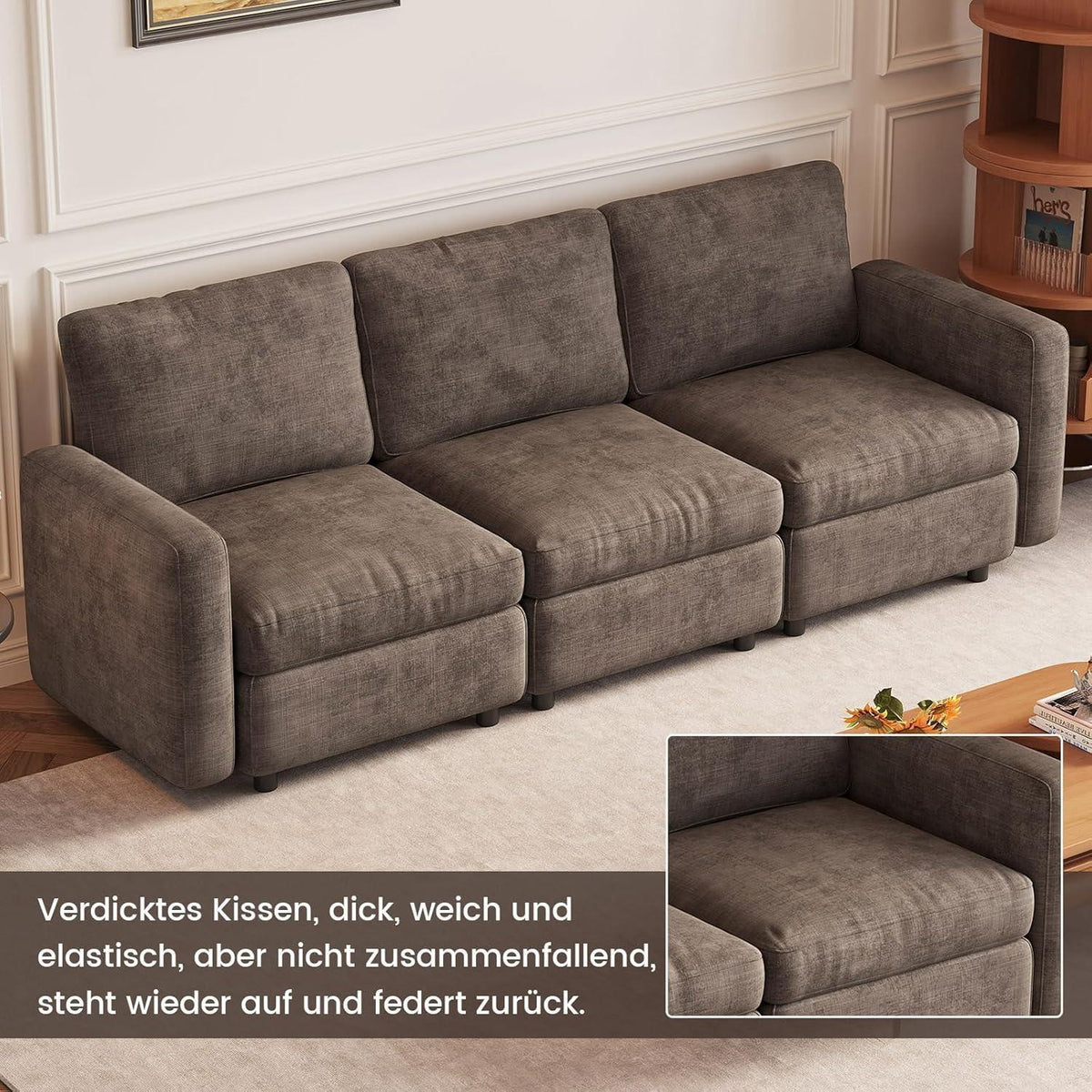 Modulares Cloud Sofa – Weiches Wohnzimmer Sofa für 5 Personen
