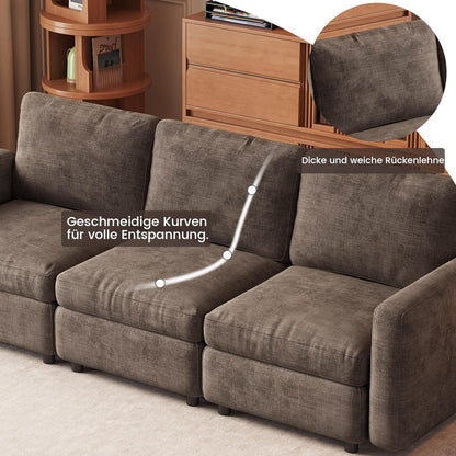 Modulares Cloud Sofa – Weiches Wohnzimmer Sofa für 5 Personen