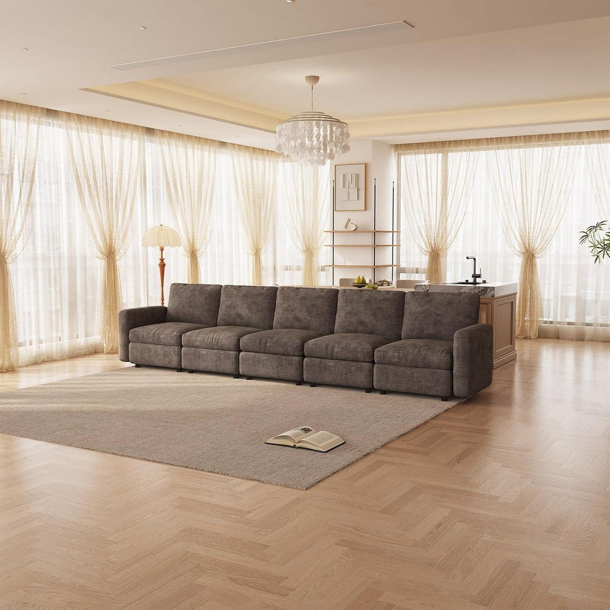 Modulares Cloud Sofa – Weiches Wohnzimmer Sofa für 5 Personen