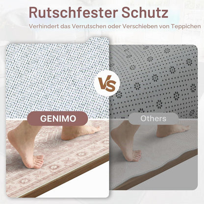 Vintage Teppich Wohnzimmer 160x230 cm Altrosa Beige