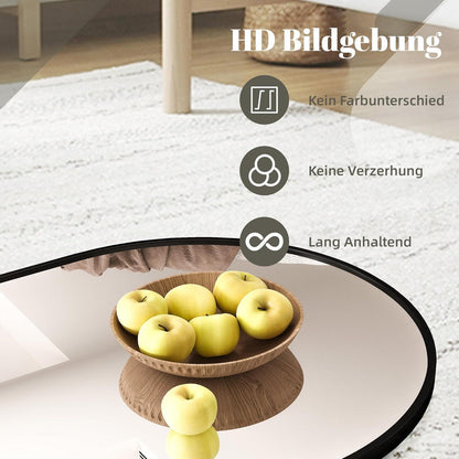 Ganzkörperspiegel Bogen 180x80 cm – Stand- & Wandspiegel Schwarz