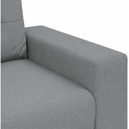 Modernes Sofa Stoff Hellgrau 140 cm – Wohnzimmer Sessel