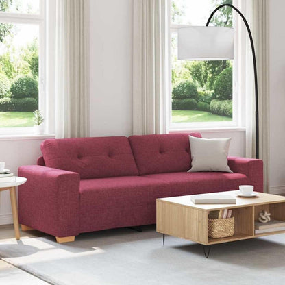 Modernes Sofa Weinrot 180 cm – Stoff & Wohnzimmer