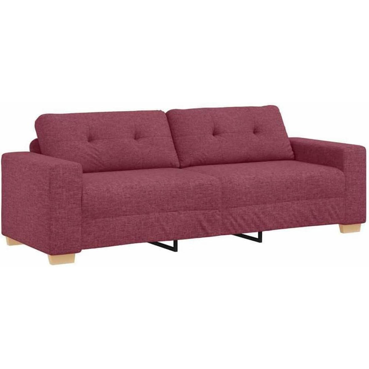 Modernes Sofa Weinrot 180 cm – Stoff & Wohnzimmer