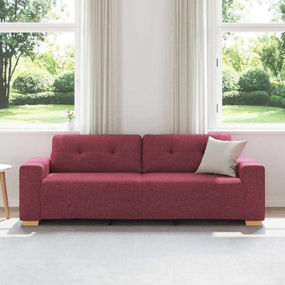 Modernes Sofa Weinrot 180 cm – Stoff & Wohnzimmer