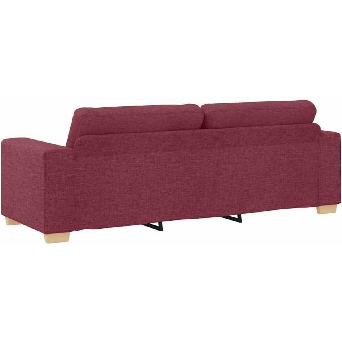 Modernes Sofa Weinrot 180 cm – Stoff & Wohnzimmer