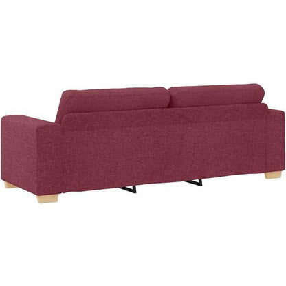 Modernes Sofa Weinrot 180 cm – Stoff & Wohnzimmer