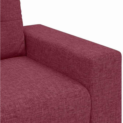 Modernes Sofa Weinrot 180 cm – Stoff & Wohnzimmer