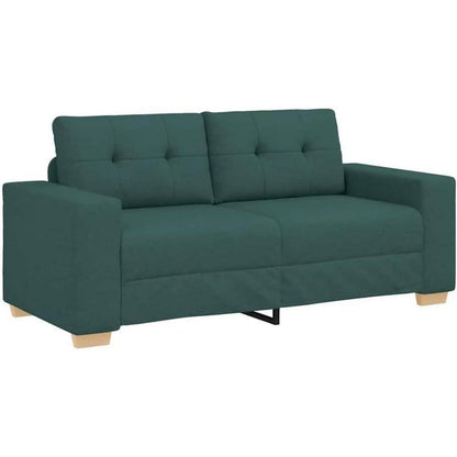 Modernes Sofa Dunkelgrün 140 cm – Stoff Sessel Wohnzimmer