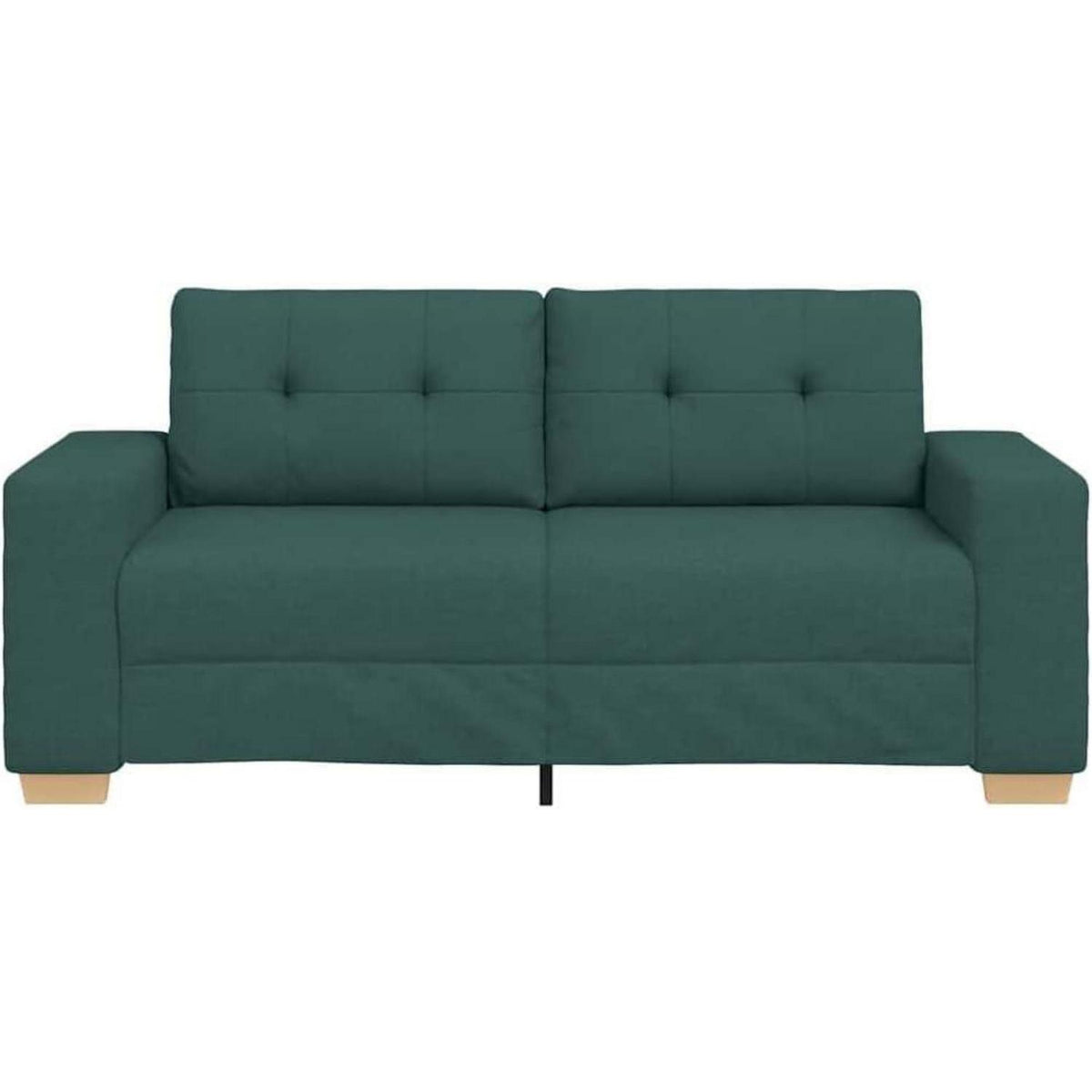 Modernes Sofa Dunkelgrün 140 cm – Stoff Sessel Wohnzimmer
