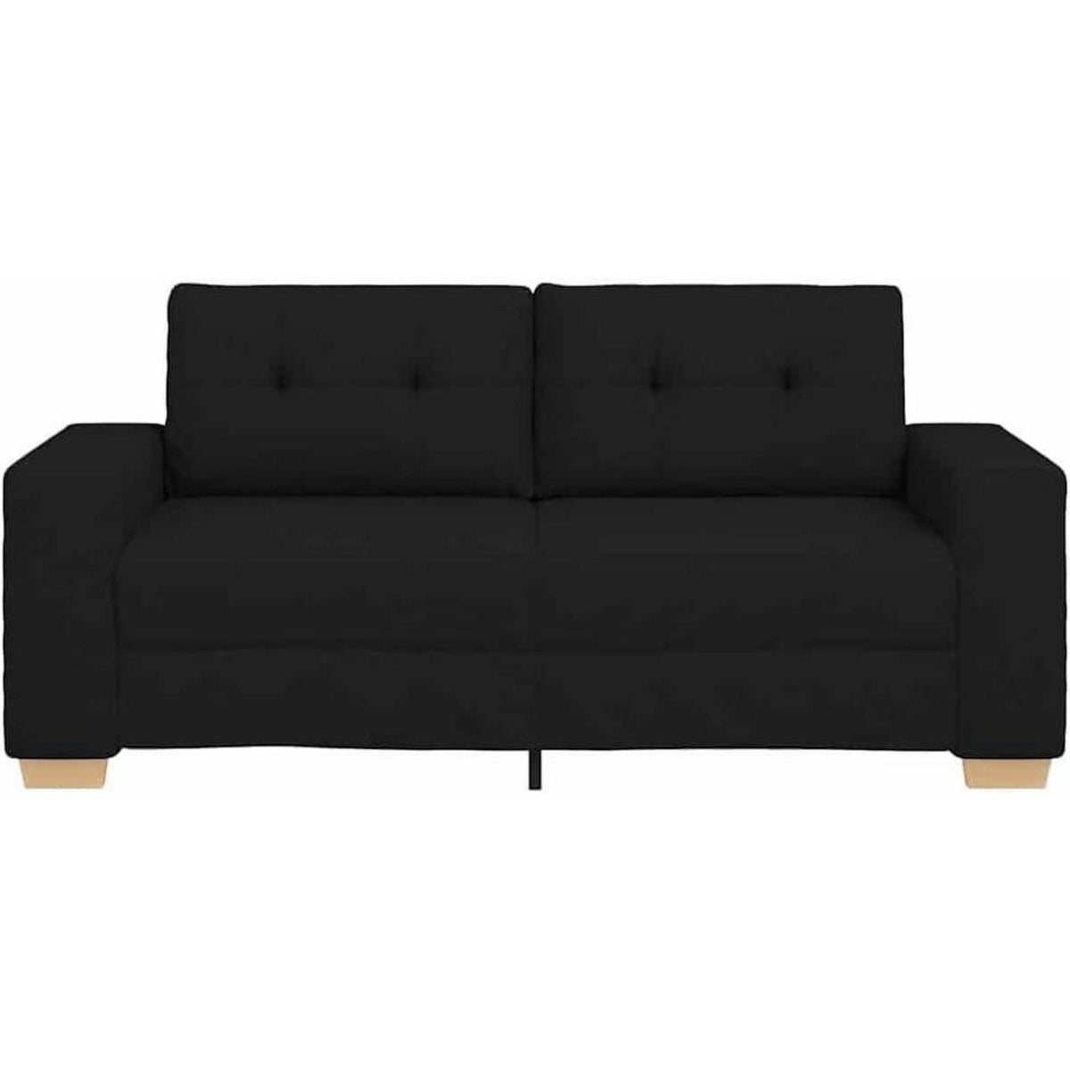 Modernes Sofa Schwarz 140cm – Stoff & Wohnzimmer