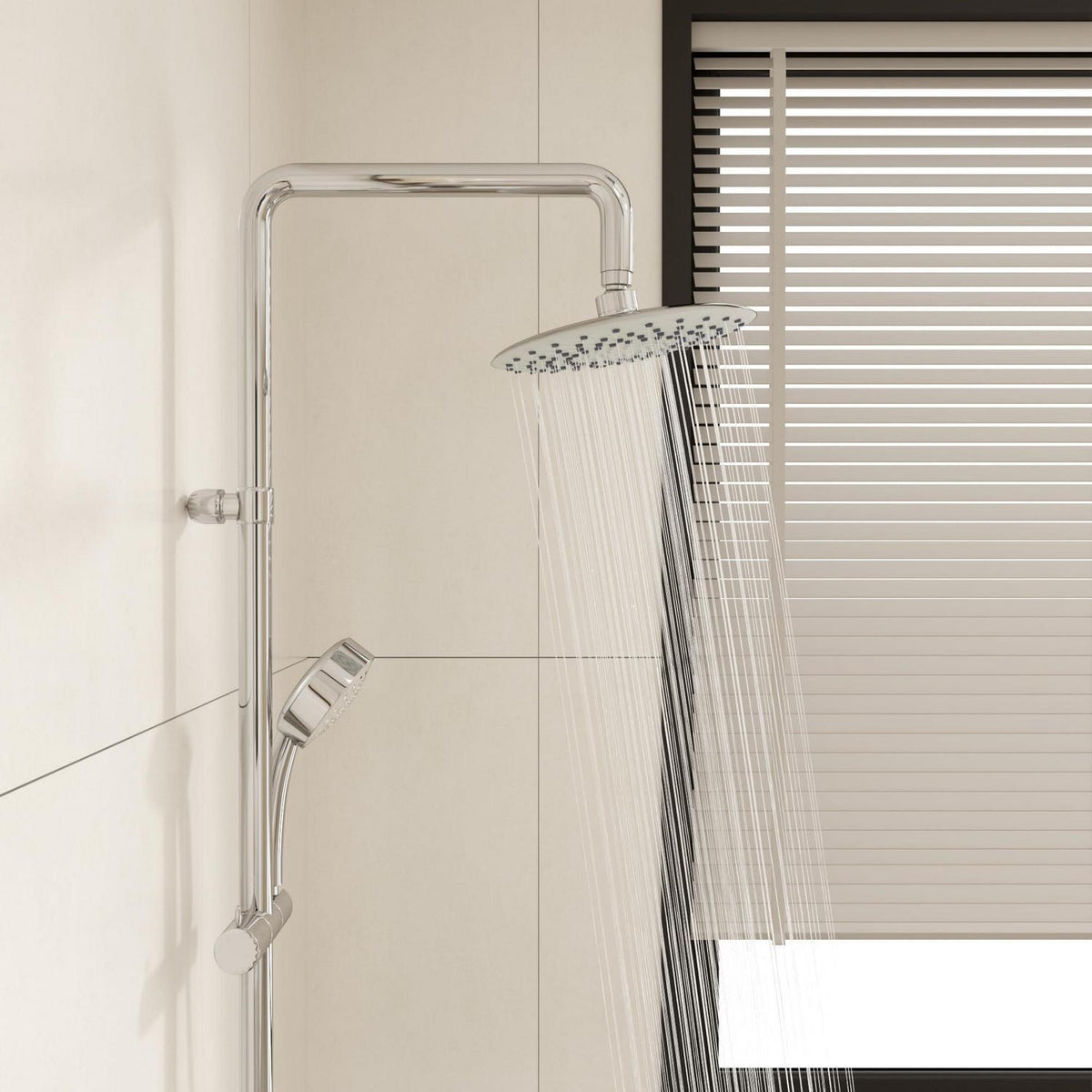 9 Zoll Regendusche mit Anti-Kalk-Düsen & Wassersparfunktion